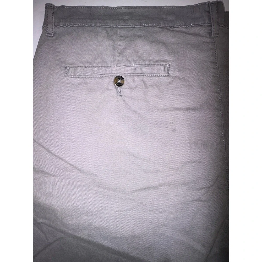 Saddlebred Mens Gray Chino Shorts Size 38W Casual Summer Beach Everyday - Picture 4 of 4